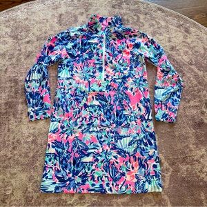 Lilly Pulitzer Girls XL Multi Cabana Mini Skipper Long Sleeve Dress